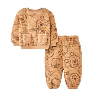 Disney Winnie The Pooh Baby Boys' 2pc Cozy Pullover & Pants Set